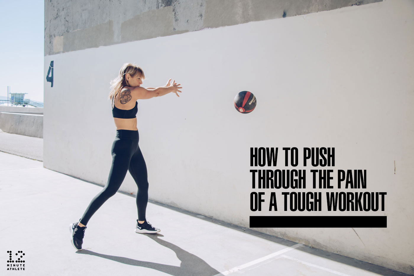 push through the pain of a tough workout