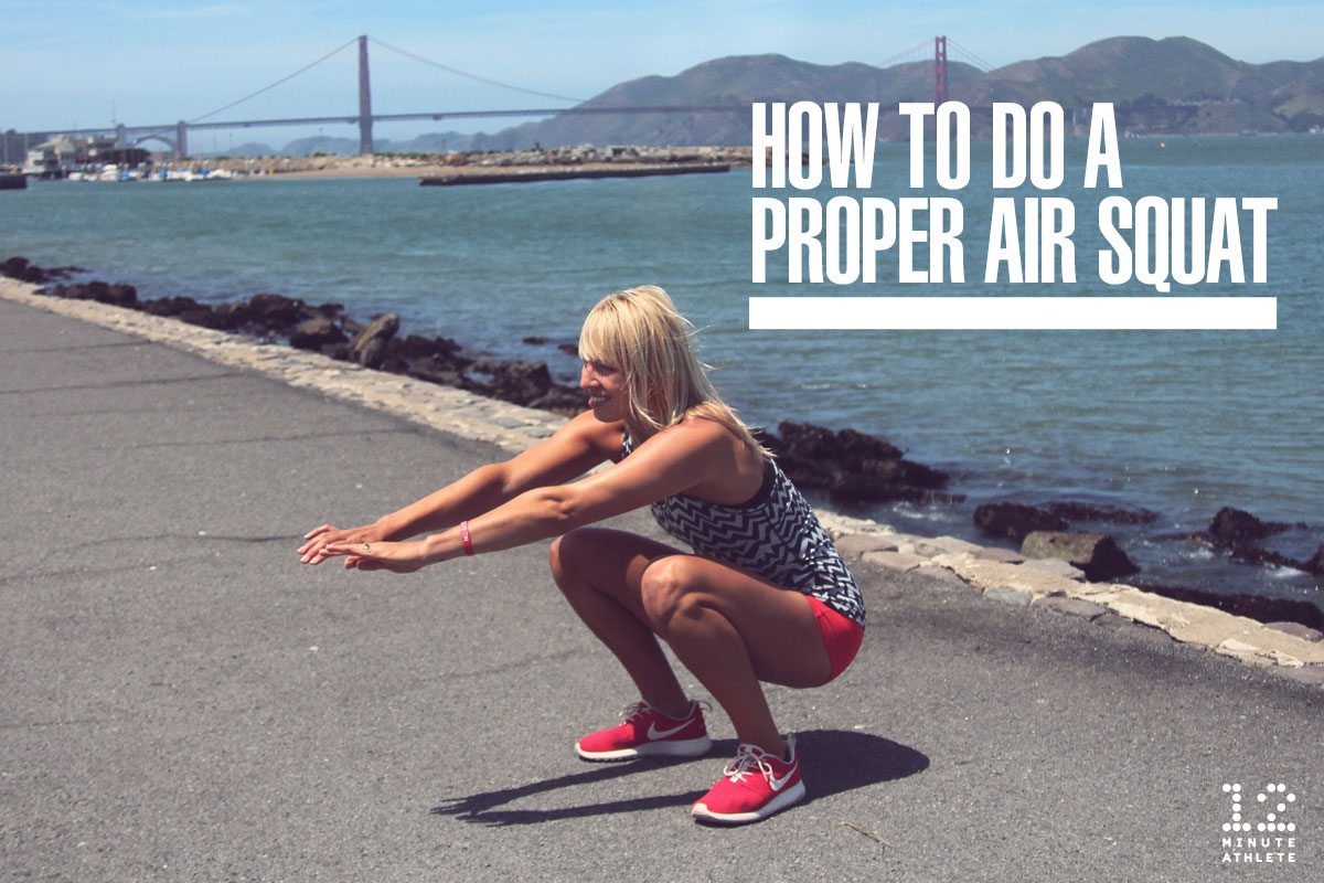 how to do a proper air squat