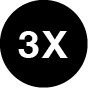 3X Icon